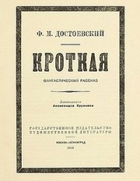 Дневник писателя: 2.11. Кроткая