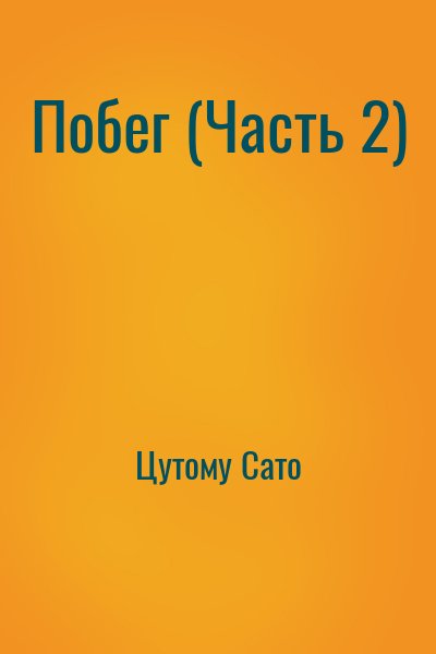 Цутому Сато - Побег (Часть 2)