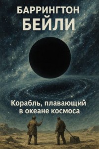 Корабль, плавающий в океане космоса